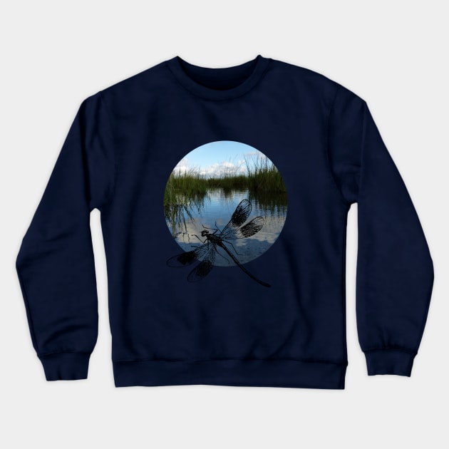 Dragonfly Crewneck Sweatshirt by Sinmara